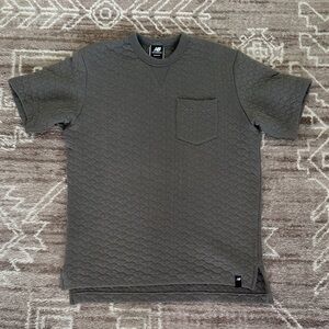 Quilted New Balance Short Sleeve Top
